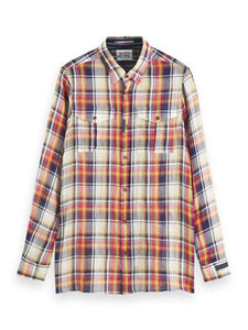 Scotch and Soda Regular Fit Mix and Match Checked Shirt - Multi