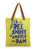 Load image into Gallery viewer, Scotch and Soda Printed Canvas Tote Bag - Sun Yellow
