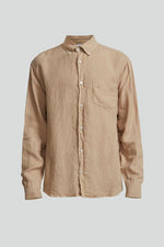 Load image into Gallery viewer, No Nationality Levon Linen Shirt - Stone - Mitchell McCabe Menswear
