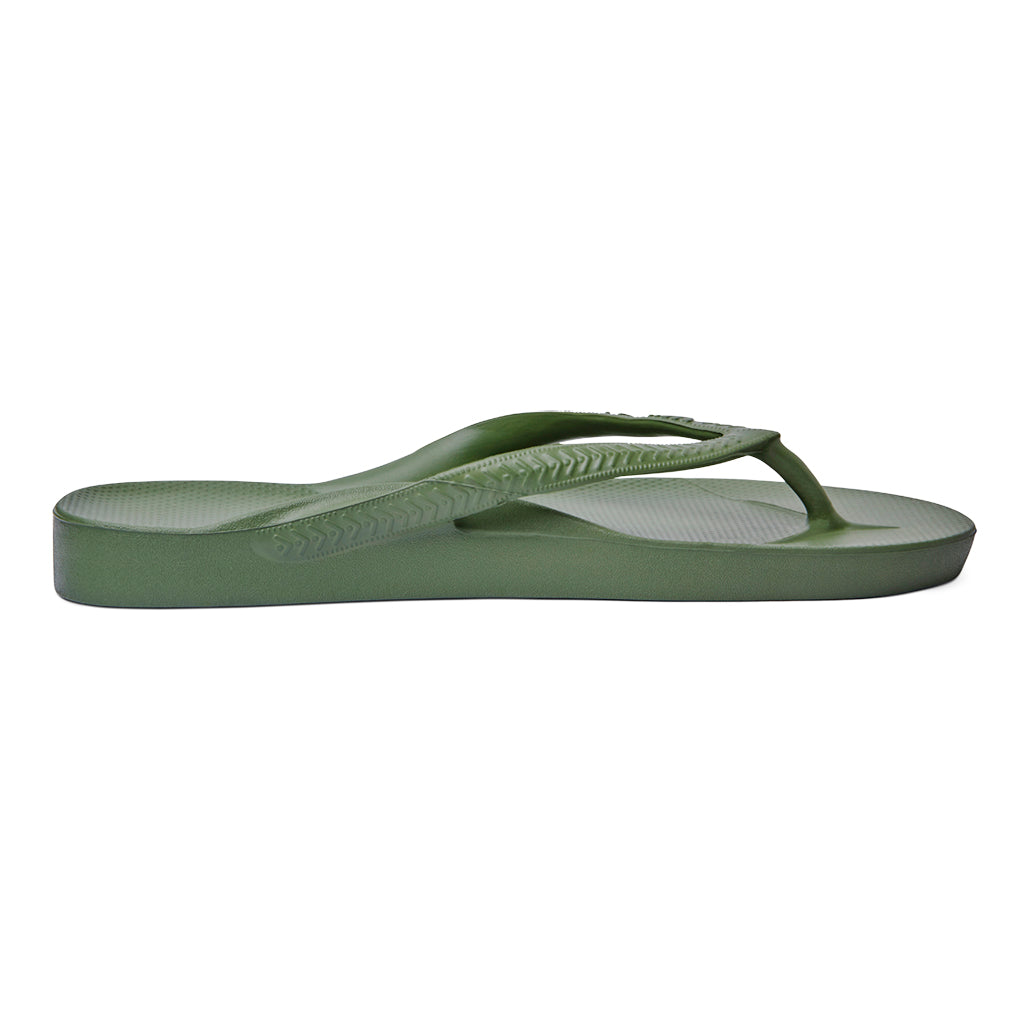 Archies Arch Support Flip Flops/Thongs - Khaki