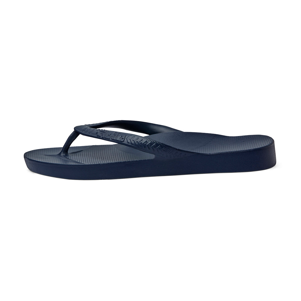 Archies Arch Support Flip Flops/Thongs - Navy