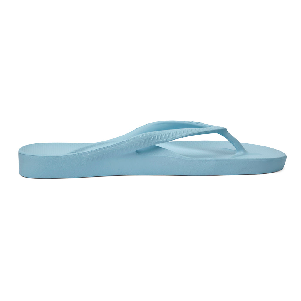 Archies Arch Support Flip Flops/Thongs - Sky Blue