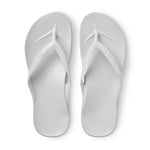 Load image into Gallery viewer, Archies Arch Support Flip Flops/Thongs - White
