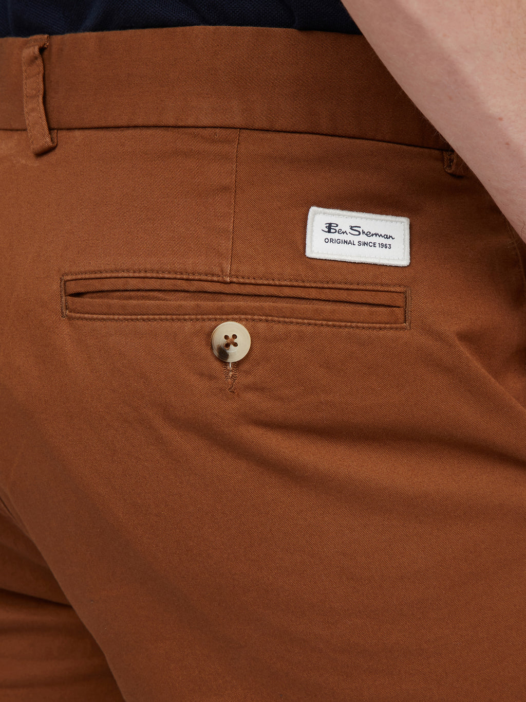 Ben Sherman Signature Slim Stretch Chino - Chestnut - Mitchell McCabe Menswear