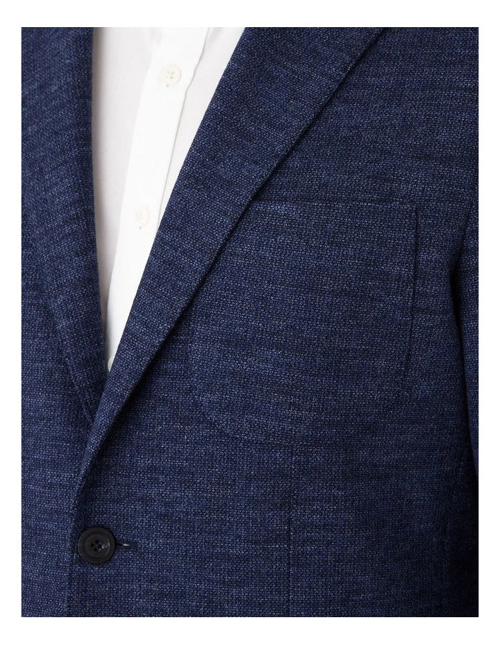 Cambridge Malvern Wool Blend Jersey Jacket - Blue
