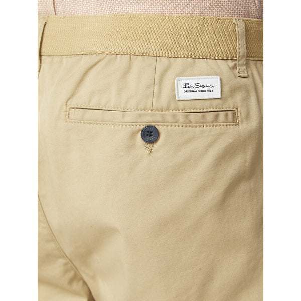 Buy Ben Sherman Light Brown Solid Skinny Trousers online