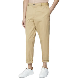 Ben Sherman Relaxed Elasticised Waist Pant - Sand