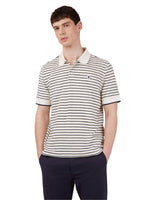 Load image into Gallery viewer, Ben Sherman Towelling Stripe Polo -White
