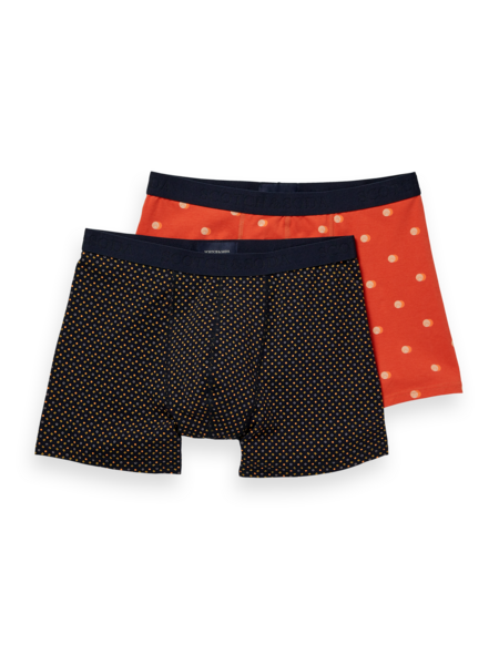 Scotch and Soda Boxer in Prints - Red Navy Dots