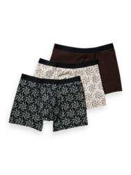 Scotch and Soda Boxer in Prints - Black Brown Dots
