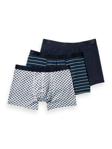 Scotch and Soda Boxer in Prints - Navy stripes