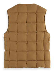 Scotch and Soda Quilted Body Warmer-Sand