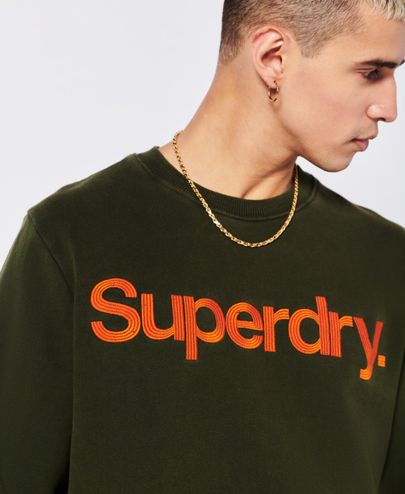 Superdry Classic Core Sweat - Olive