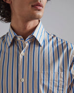 Load image into Gallery viewer, No Nationality Errico Pocket Stripe Shirt - Khaki
