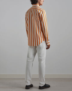No Nationality Errico Pocket Stripe Shirt - Yellow - Mitchell McCabe Menswear