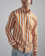 Load image into Gallery viewer, No Nationality Errico Pocket Stripe Shirt - Yellow - Mitchell McCabe Menswear
