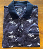 Load image into Gallery viewer, Thomson and Richards Print Polo - Basten Navy White
