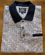 Load image into Gallery viewer, Thomson and Richards Print Polo - Bluebell Royal
