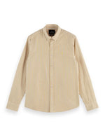 Load image into Gallery viewer, Scotch and Soda Striped Oxford Shirt - Khaki Cream
