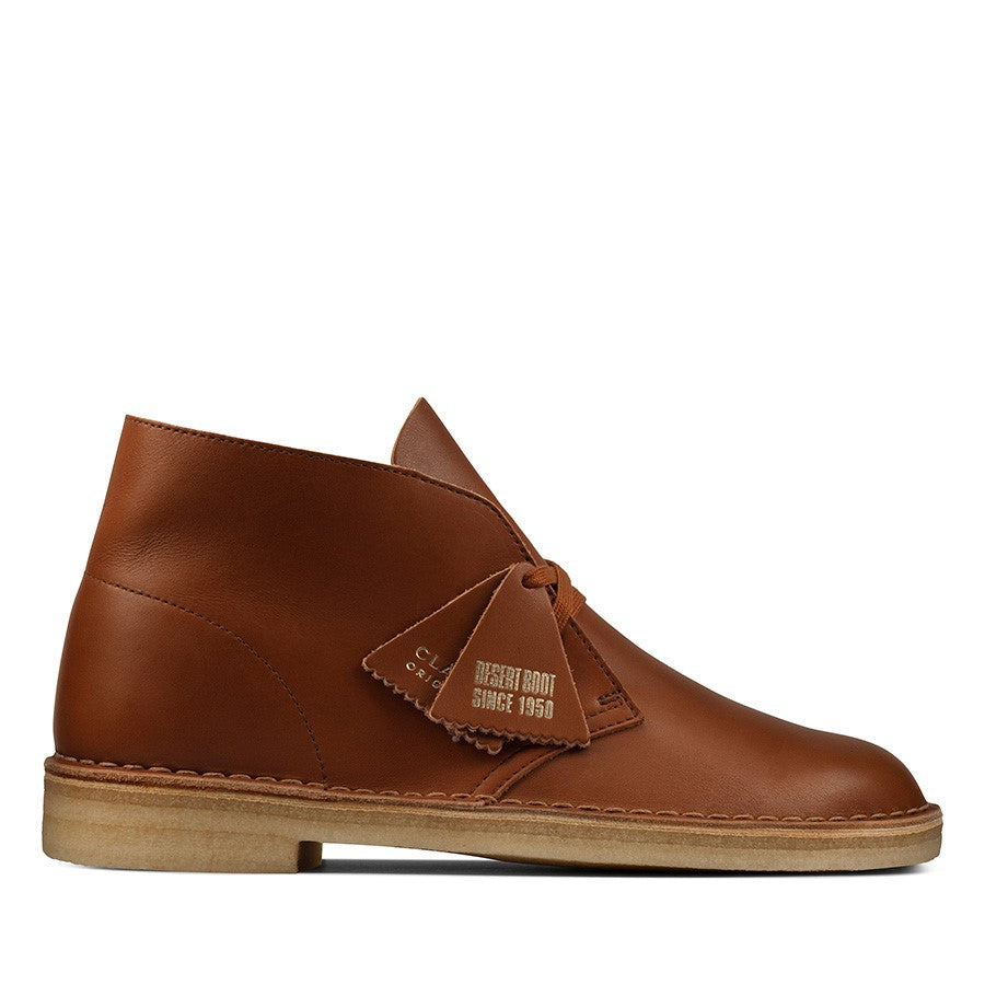 Clarks Originals Desert Boot - Dark Tan Leather - Mitchell McCabe Menswear