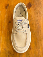 Load image into Gallery viewer, Christophe Auguin French Boat Shoe in Beige - Mitchell McCabe Menswear
