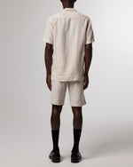 Load image into Gallery viewer, No Nationality Miyagi Linen Short Sleeve Shirt - Oat
