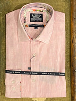 Load image into Gallery viewer, Thomson &amp; Richards Linen Blend Shirt - Pogba Pink
