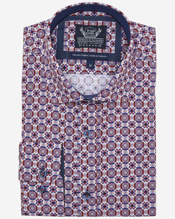 Thomson & Richards Print Shirt - Franck - MitchellMcCabe