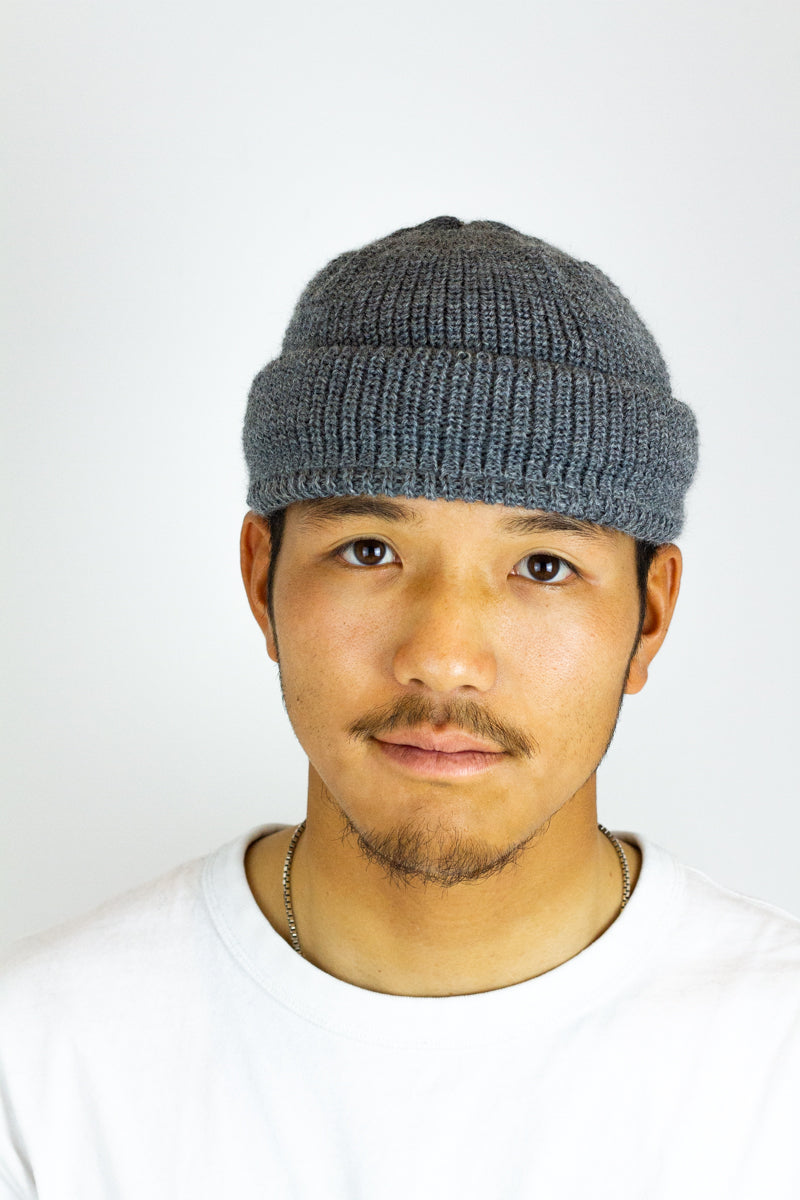 Leuchtfeuer Virgin Wool Beanie In Grey - Mitchell McCabe Menswear